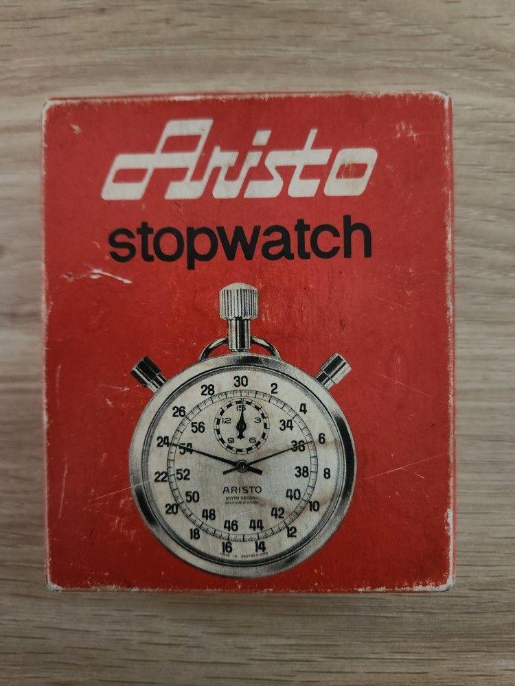 Vintage Aristo Mechanical Wind Up Stop Watch with the Box