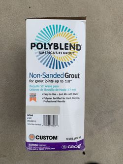 Polyblend Non Sanded Grout