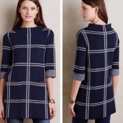 Anthropology MOTH Sweater Tunic Dress,size M