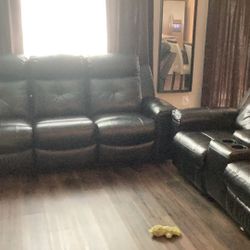 Black Leather Recliners