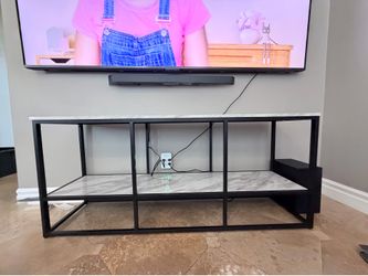 TV Stand black, white and grey