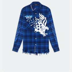 TGCW AMIRI EAGLE FLANNEL - BLUE