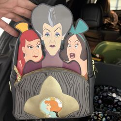 Disney Cinderella Villains Evil Stepsisters Mini Backpack Loungefly Brand