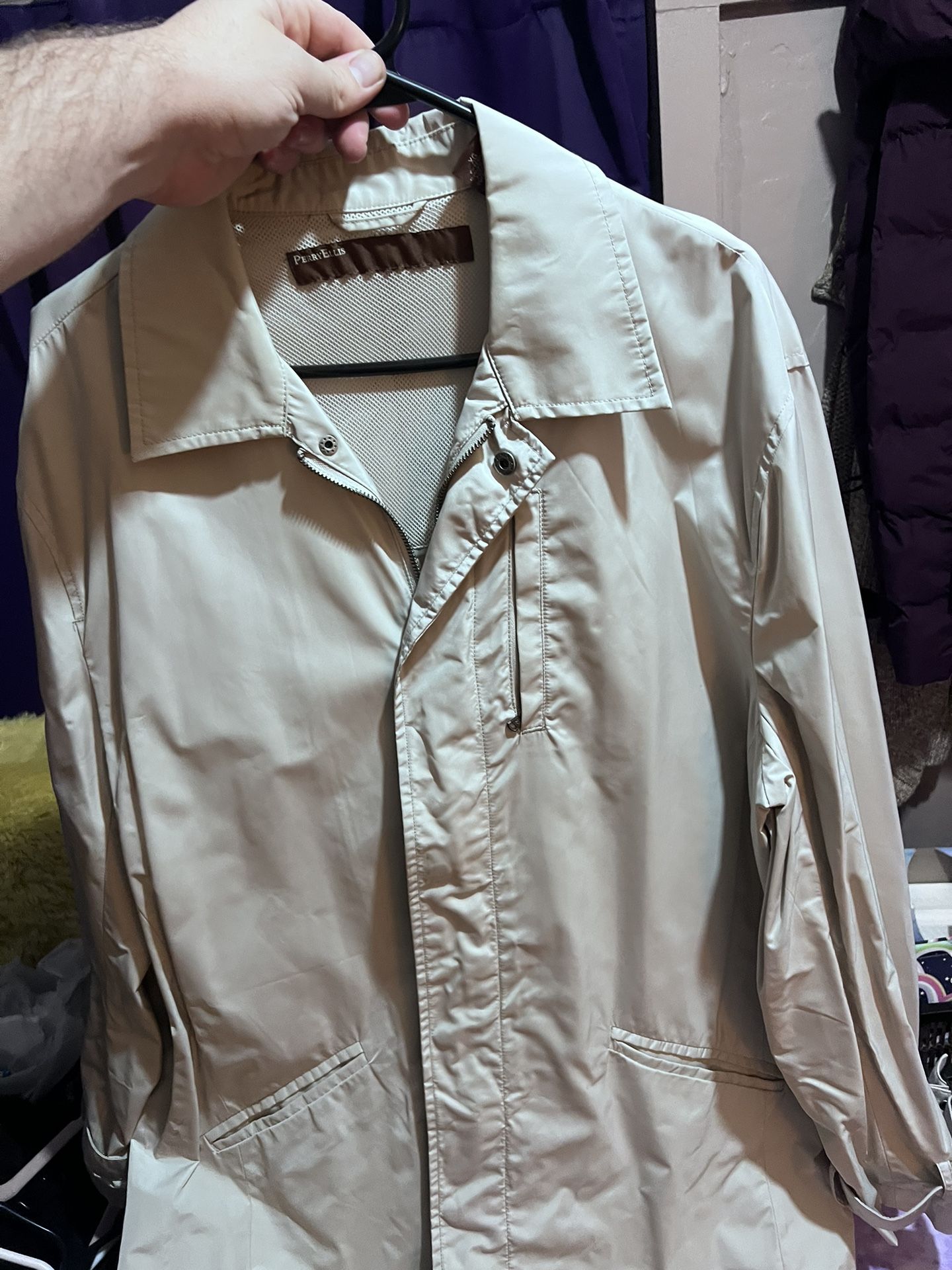Mens Perry Ellis XL Coat Like New