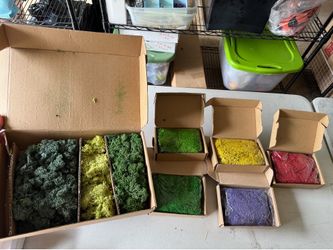 Fake Moss Preserved Reindeer Moss Potted Plants, Arts, Crafts, Terrariums, Wall Decor, Centerpieces, Fairy Gardens, Wedding, Floral