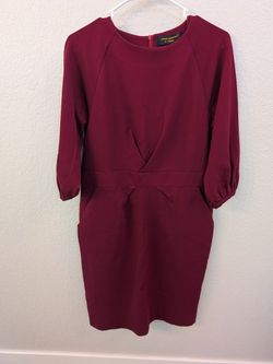 Gyalwana Burgundy Dress With Pockets!  Size 15