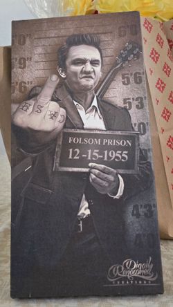 Johnny Cash Folsom Prison Canvas Wall Art