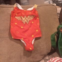 Wonder Woman Bathing Suit For Little Girl