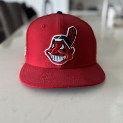 Cleveland Indians Wahoo Fitted Hat