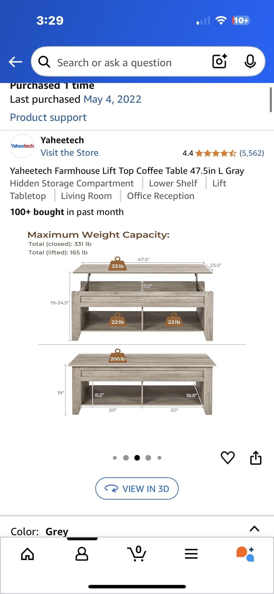 Coffee table with storage!