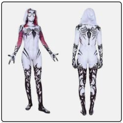 Venom Spider-Gwen Jumpsuit Women And Kids Size Bodysuit Cosplay Costume Halloween