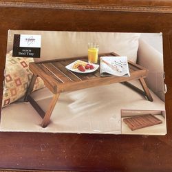 Acacia Wood Folding Bed Tray