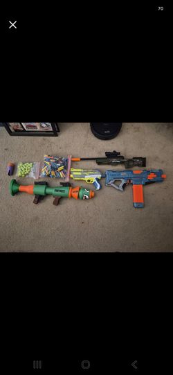 Nerf guns and accessories
