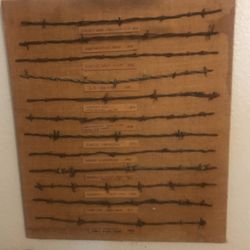 Barbed Wire Antique folk Art 