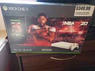 Xbox One X 1TB NBA 2k20 Special Edition and Two Controllers