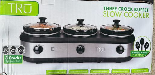 New Three Croc Buffet Slow Cooker