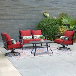 Outdoor Patio Deep Seat Cushion Set