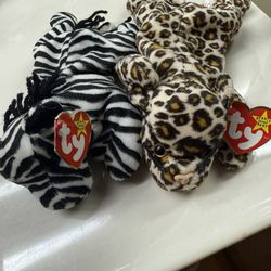 Ty Beanie Babies Ziggy and Freckles 