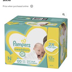 Pampers Newborn Swaddler Diapers (140 Ct)