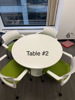 Round White Tables