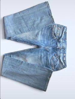 Authentic Miss Me low rise light wash bootcut jeans