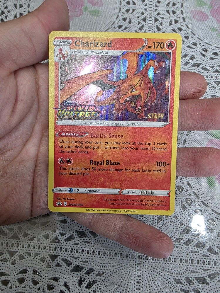 Charizard SWSH066 Staff Prerelease