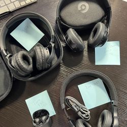 3 JBL & 1 BEATS HEADPHONE LOT BLUETOOTH WIRELESS