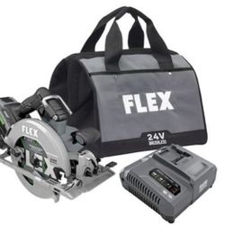 FLEX 24-volt 7-1/4-in Brushless Cordless Circular saw kit (Battery Included)