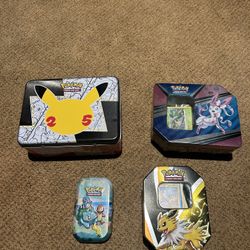 Pokemon Tins And Bulk Cards