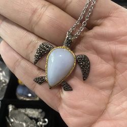 Sterling Silver Turtle Necklaces