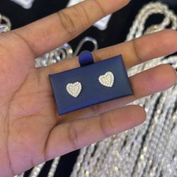 Silver Moissanite Earings 
