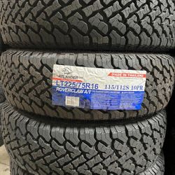 LT225/75/16 A/T New Tires Set Of 4 Atlander Installed And Balanced Set De 4 Llantas Nuevas Instaladas Y Balanceadas