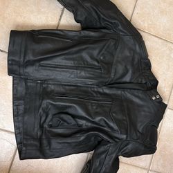 Leather Motorcycle Armored Jacket