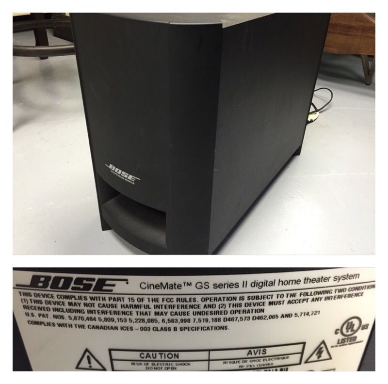 BOSE CineMate GS Series II Digital home theater