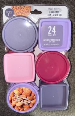 Core Kitchen 24-Piece Condiment Container Set