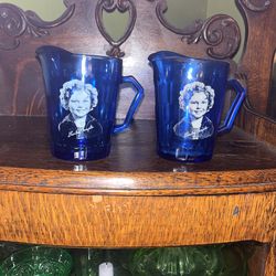 Antique Shirley Temple Cups