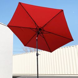 (Brand New) $35 Outdoor 10ft Patio Umbrella with Tilt and Crank, Garden Market (Base not included) 