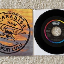 Flesh For Lulu “Postcards From Paradise” Vinyl 7” Single w Picture Sleeve 1987 Capitol Records Original 1st Press Mint Collector’s Copy 80s New Wave.