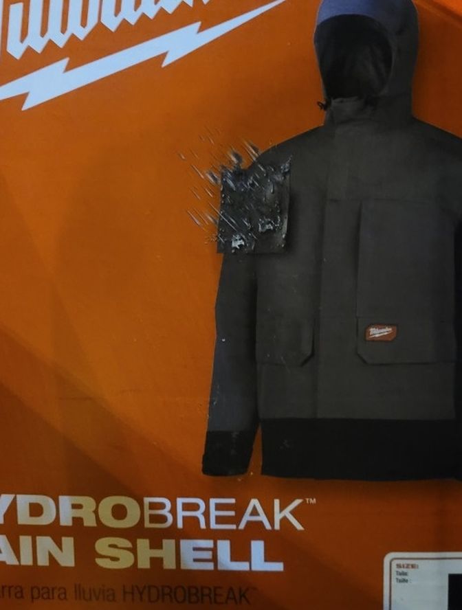 Milwaukee HYDROBREAK RAIN SHELL Jacket. 