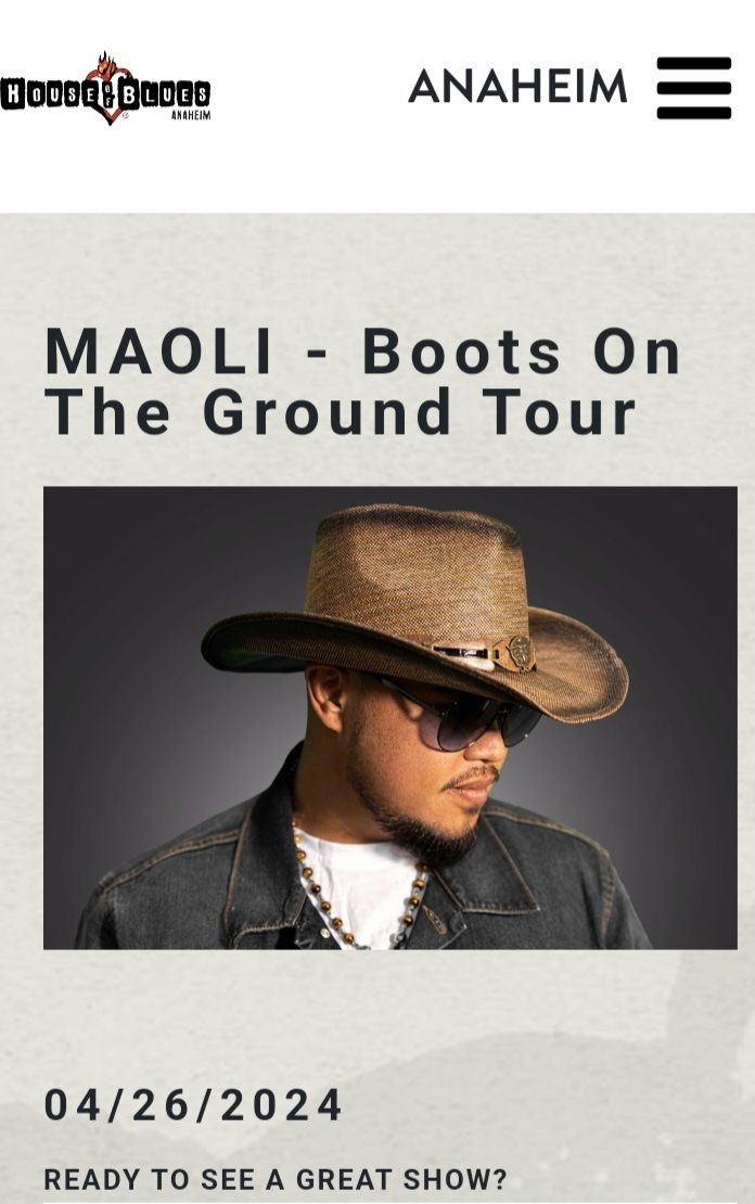 MAOLI- House of Blues Concert