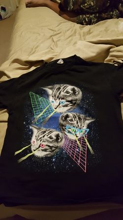 Laser Kitty i t shirt medium