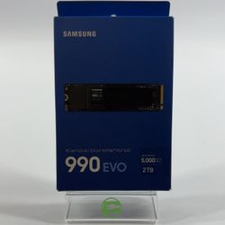 New Samsung 2280mm 990 Evo 2TB M.2 NVMe Gen 4.0 x 4 SSD MZ-V9E2T0