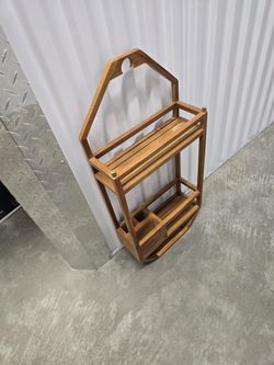 Small Wooden Hanging Shelf