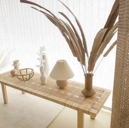 Woven Rattan Bench by Japandi