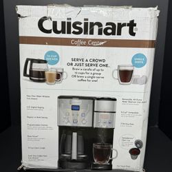 (Like New 😃) Cuisinart Coffee Center 12-Cup Coffeemaker and Single-Serve Brewer (Silver)