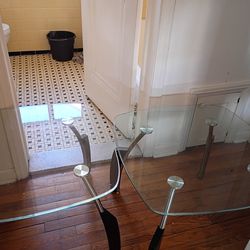 2 Glass Coffee Tables $65