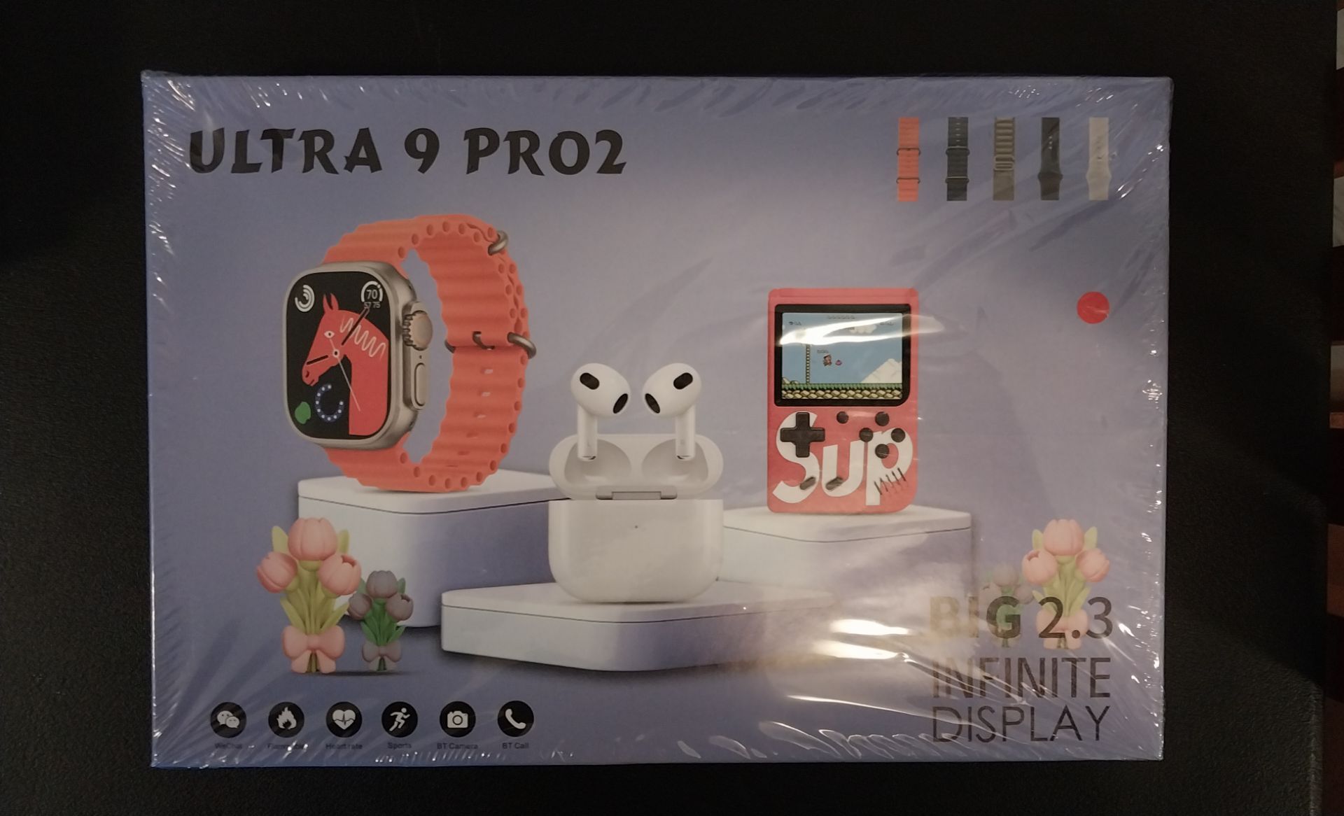 3 in 1 smart watch/game/earbuds