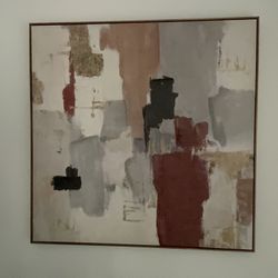 Large Abstract Canvas Wall Art 41X41X2 - “American Rust” - Weston 33326 - Please Read Description