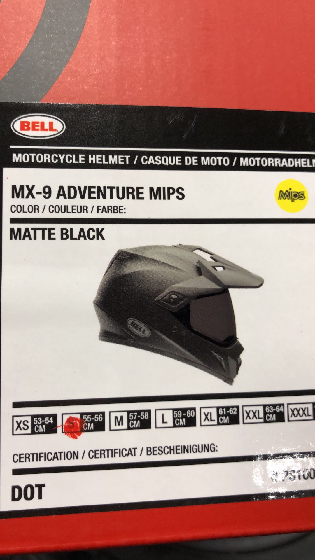 Bell helmet new