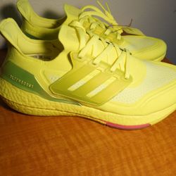 Adidas Ultraboost 21 Neon And Pink Colorway